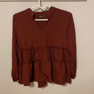 New Full sleeve maroon Blouse